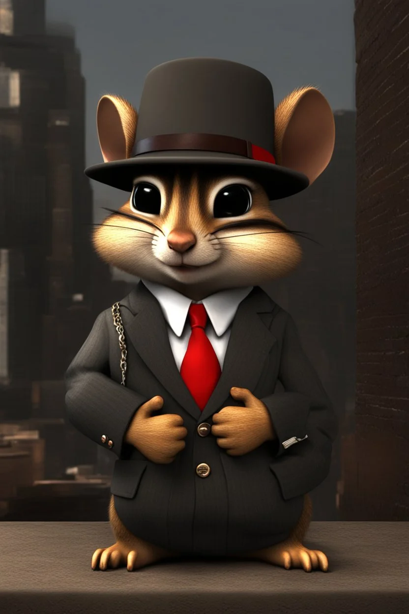 3d animated gangster chipmunk