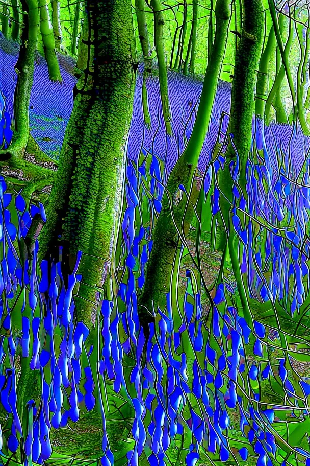 Twisted bluebells