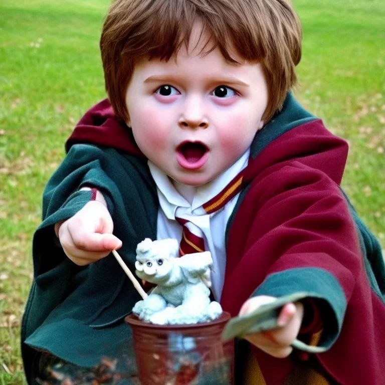 Harry Potter toddler, highly detailed