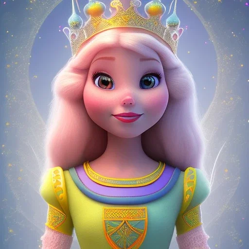 portrait disney toddler, epic white queen A pink witch, an orange witch, a yellow, a green witch, an aqua witch, a navy witch, a purple witch pixar style wildflowers background, intricate, masterpiece, expert, insanely detailed, 4k resolution, retroanime style, cute big circular reflective eyes, cinematic smooth, intricate detail , soft smooth lighting, soft pastel colors, painted Rena