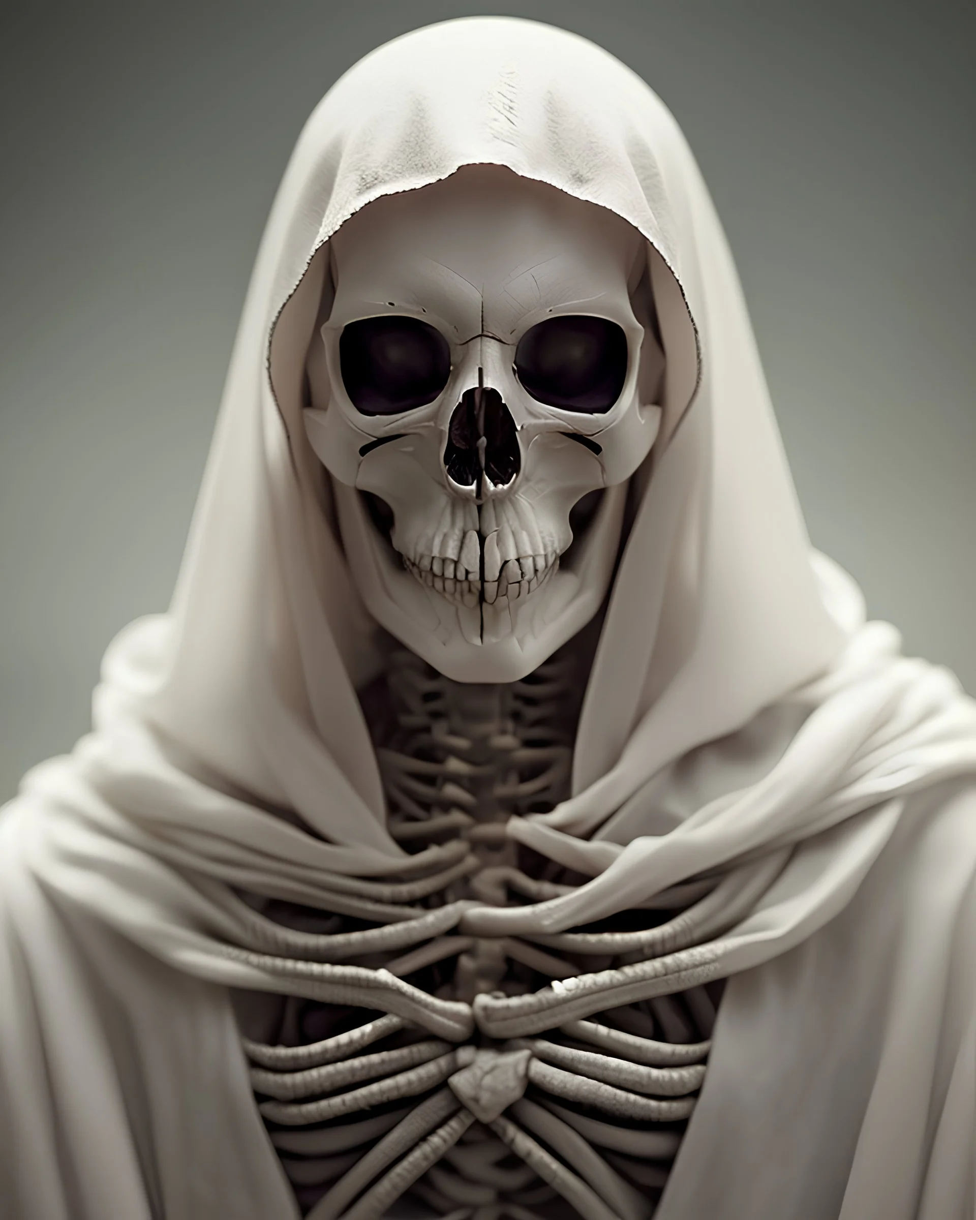 Photoreal Gorgeous Stealthy hooded skeleton wizard forgotten realms by lee jeffries, 8k, high detail, smooth render, unreal engine 5, cinema 4d, HDR, dust effect, vivid colors