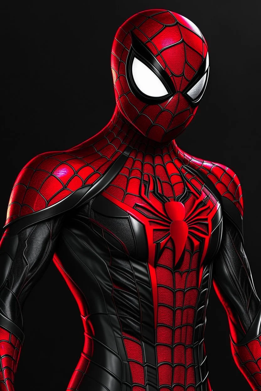 Spider-Man in Japanese black and red Montsuki