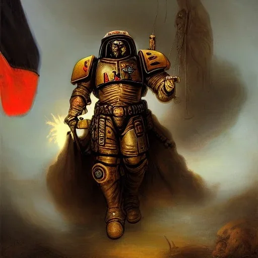 Rembrandt space marine war