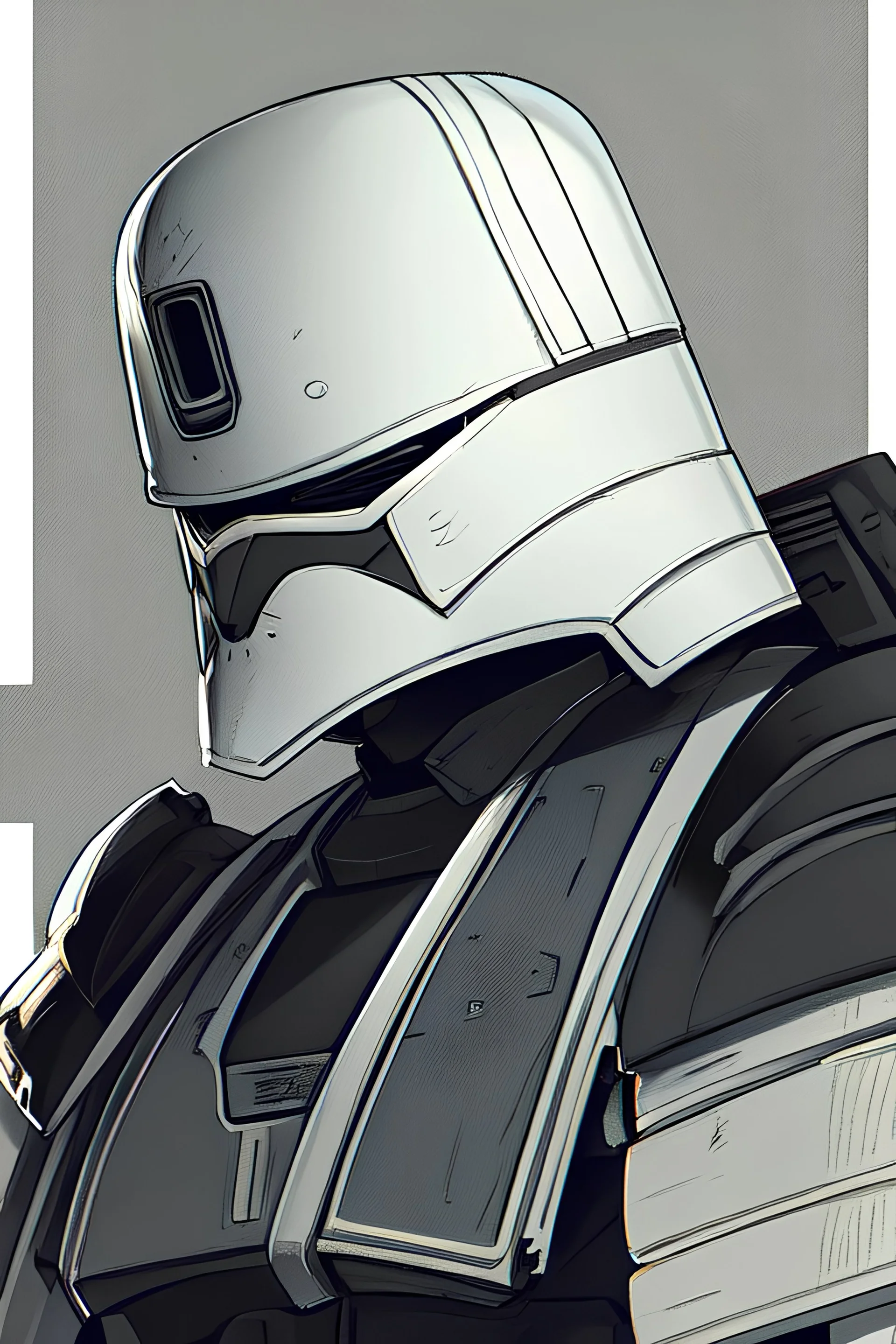 portrait of a clone trooper by genndy tartakovsky