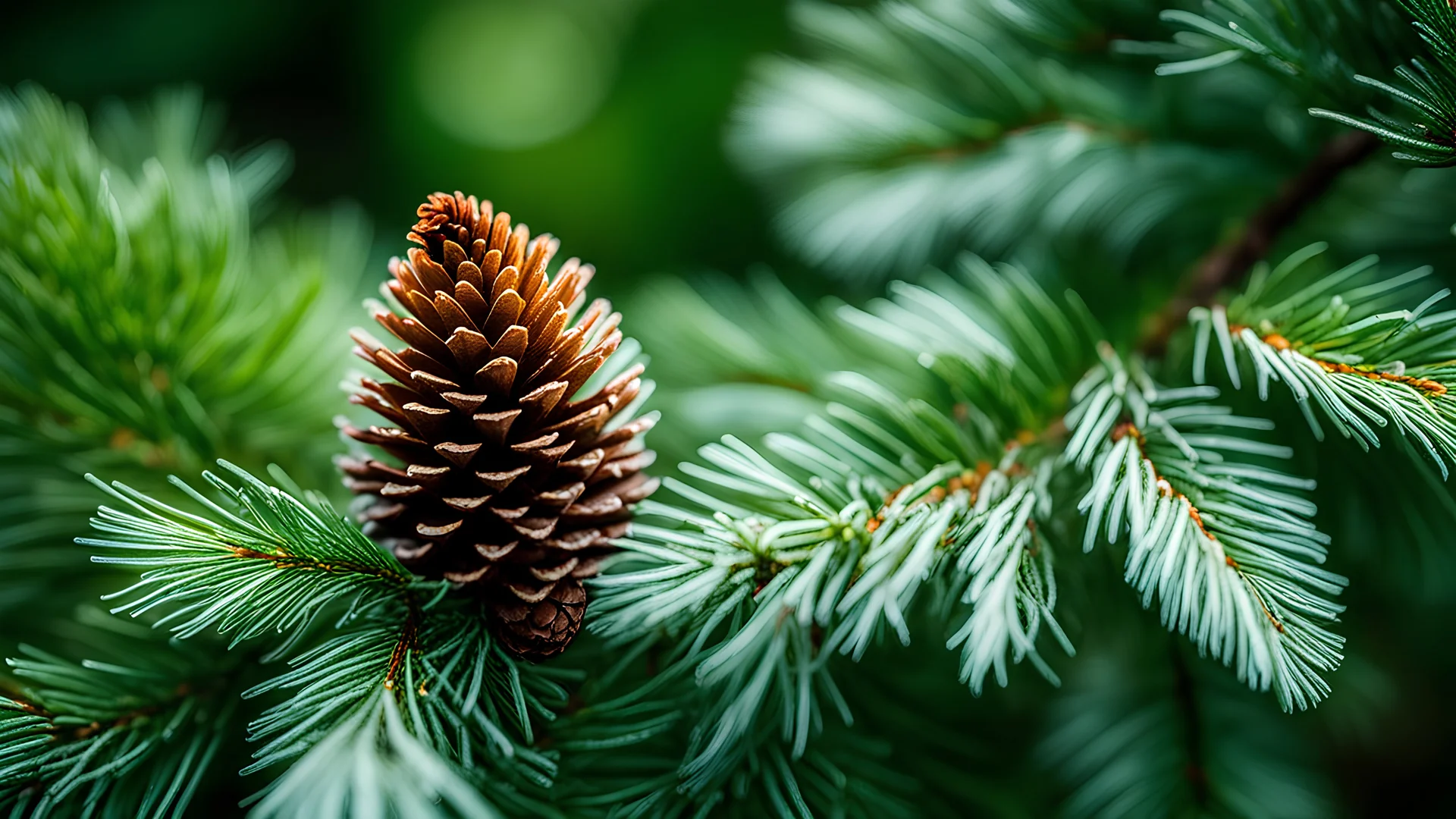 In the winning macro photograph by John Eyre, a branch adorned with a solitary fir cone stands as a testament to the allure of nature in coniferous forests. The lush evergreen branches of spruce and pine trees, intertwined with the essence of a maritime pine, create a stunning green flora forest. This beautiful landscape showcases the majesty of fir trees and the elegance of fir trees, nestled within an enchanting evergreen forest.