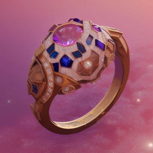 a jewelry design,sakura-themed ring, gemstones and diamonds,luxury, closeup, product view,trending on artstation, cgsociety,ultra quality,digital art, exquisite hyper details,4k,Soft illumination, dreamy,fashion, rendering by unreal engine