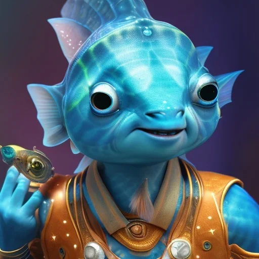 cute fish “wearing avatar make up” Pandora