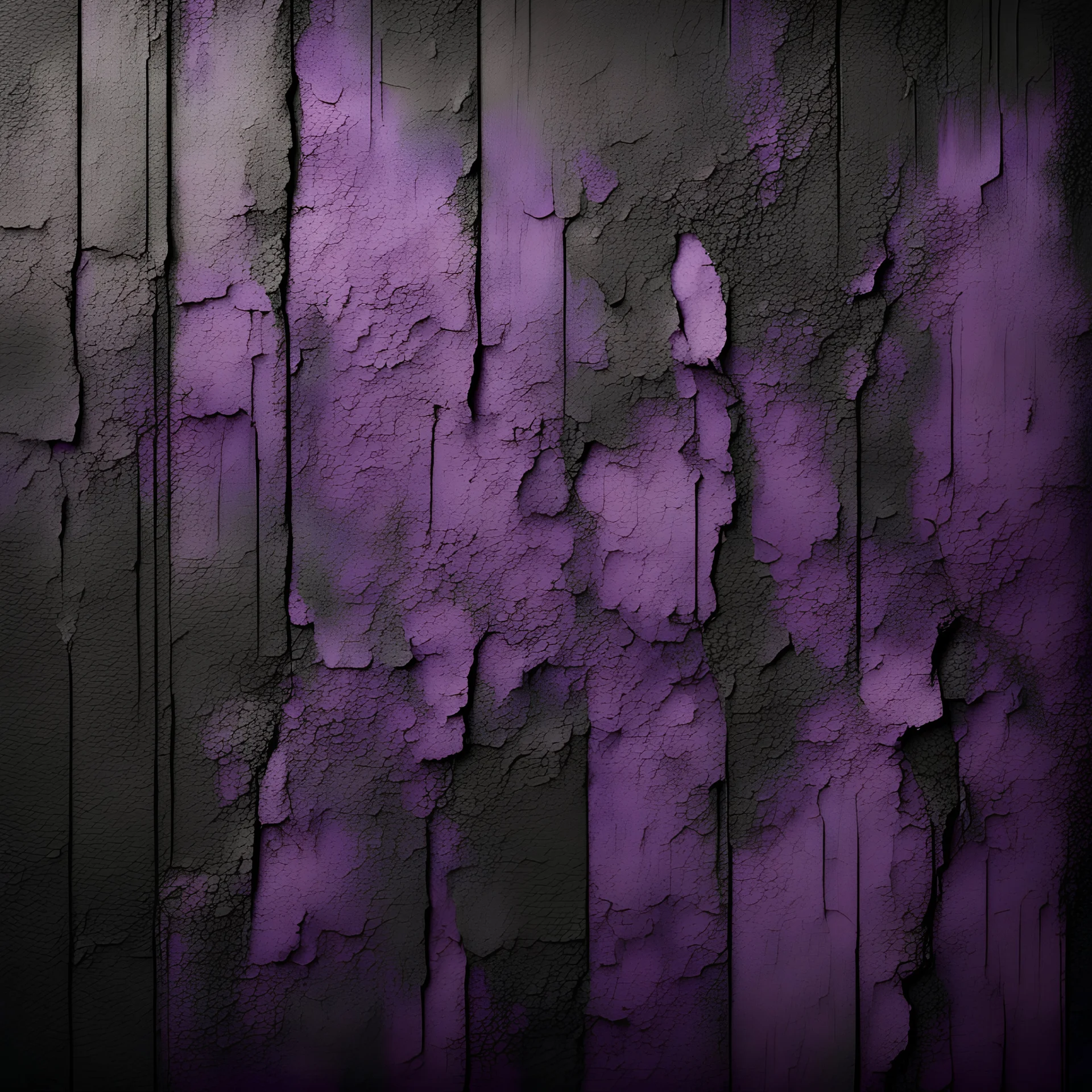 Hyper Realistic Grungy Purple Grungy Texture on Black Rustic Wall