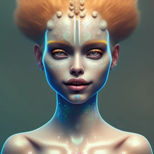 Ultra detailed very beautiful smileing clown girl,beautiful real skin, symmetrical, ultra detailed curl hair, soft lighting, ultra detailed face, concept art, digital painting, looking into camera, octane render, art by artstation