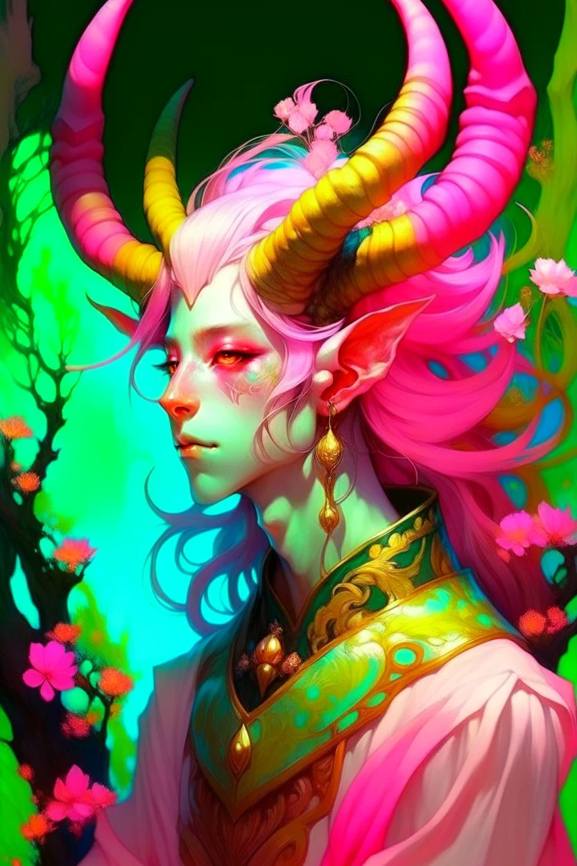 longer hair, more blossoms, more horns