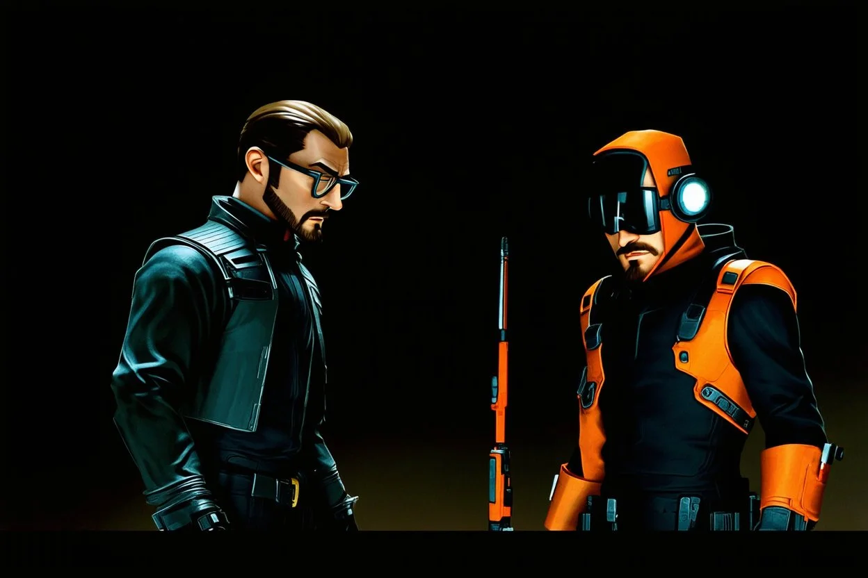 Gordon Freeman and Adrian Shephard from Half life