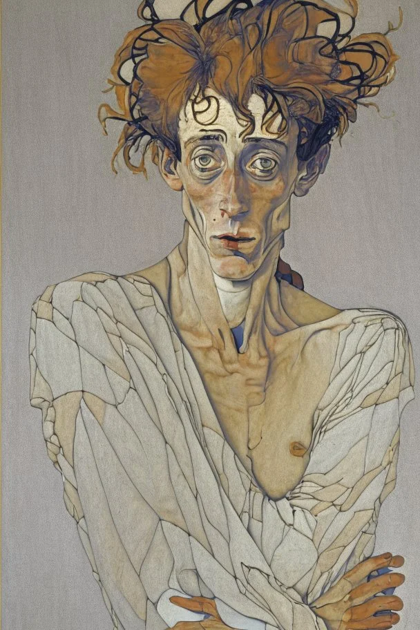 painting of a figure with the life-filled void of an empty existence, egon schiele masterpiece