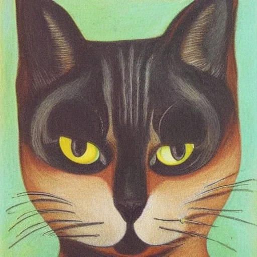 Portrait of a cat by kahlo