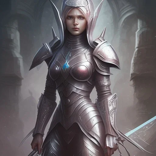 sango fantasy, fantasy magic, intricate, sharp focus, illustration, highly detailed, digital painting, concept art, matte, artgerm and paul lewin, masterpiece, mercury armor