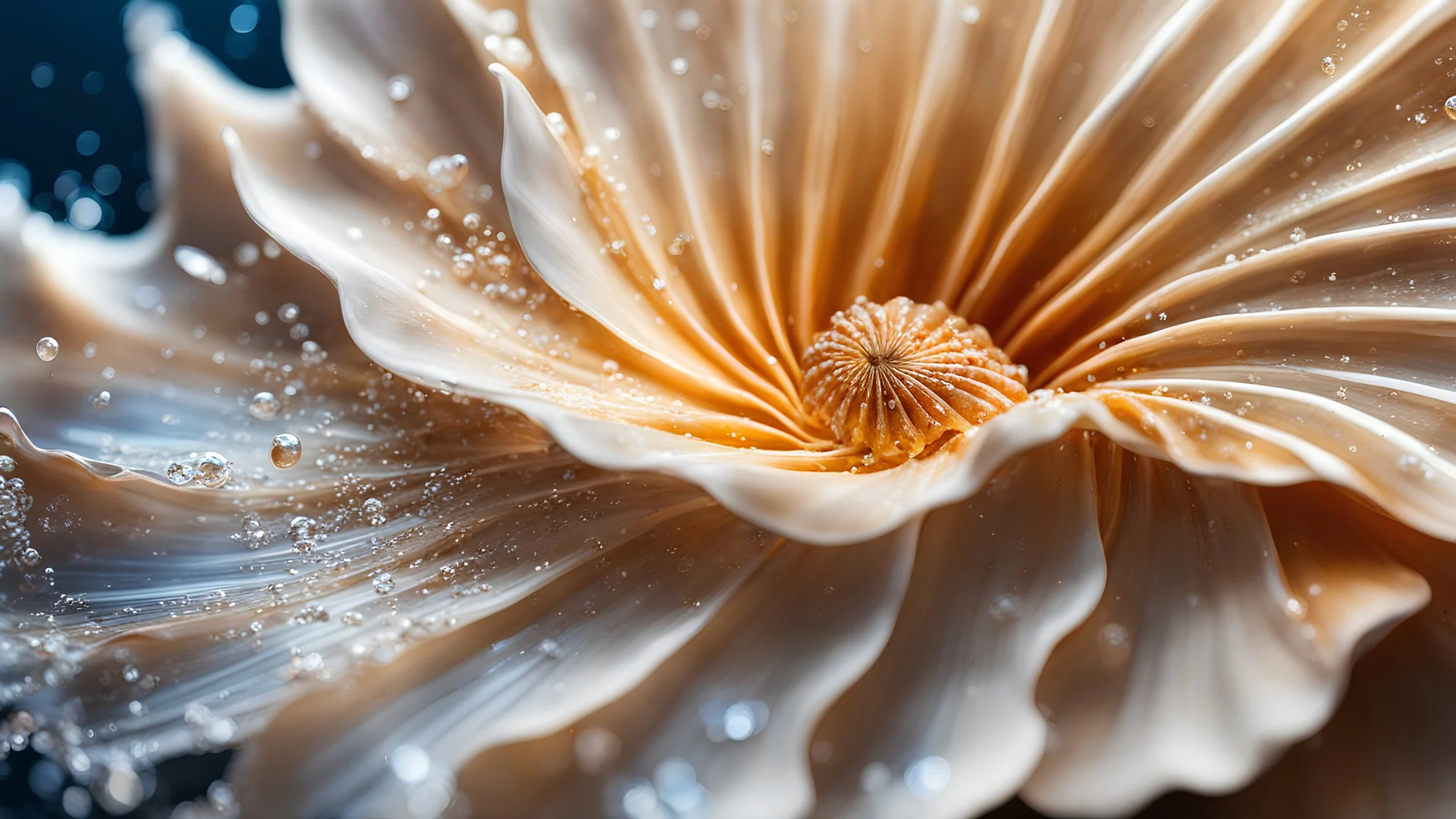 Magical Fantastic seashells, Liquid Structure, Flying seashells, Splash, Portrait Photography, Fantasy Background, Intricate Patterns, Ultra Detailed, Luminous, Radiance, beautiful, Ultra Realism, Complex Details, Intricate Details, 16k, HDR, High Quality, Trending On Artstation, Sharp Focus, Studio Photo, Intricate Details, Highly Detailed