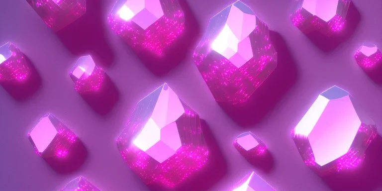 pink crystals