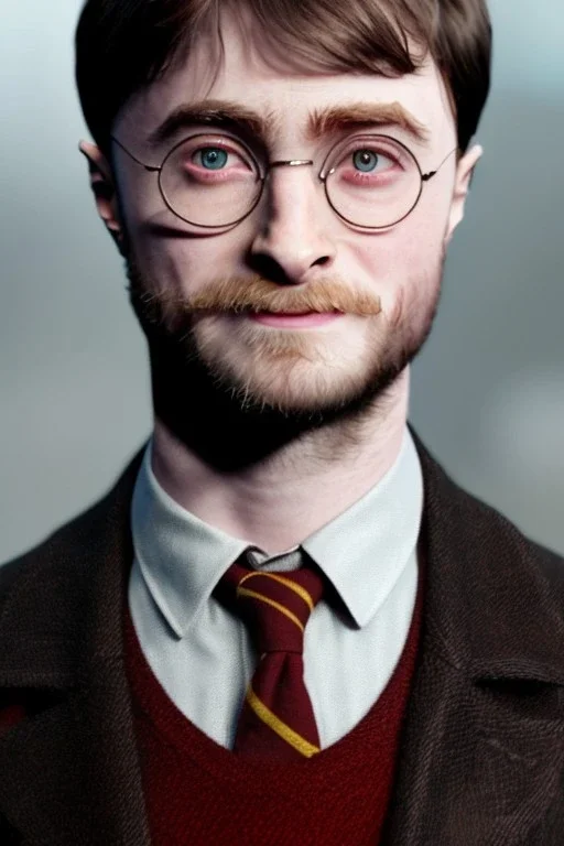 Portrait Daniel Radcliffe wearing Harry Potter, 4k, besta quality, render, octane render