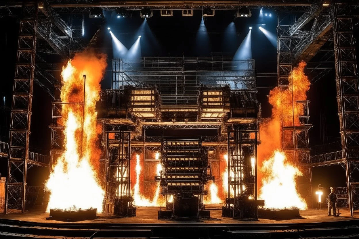 4k full details full lights firestarter rammstein