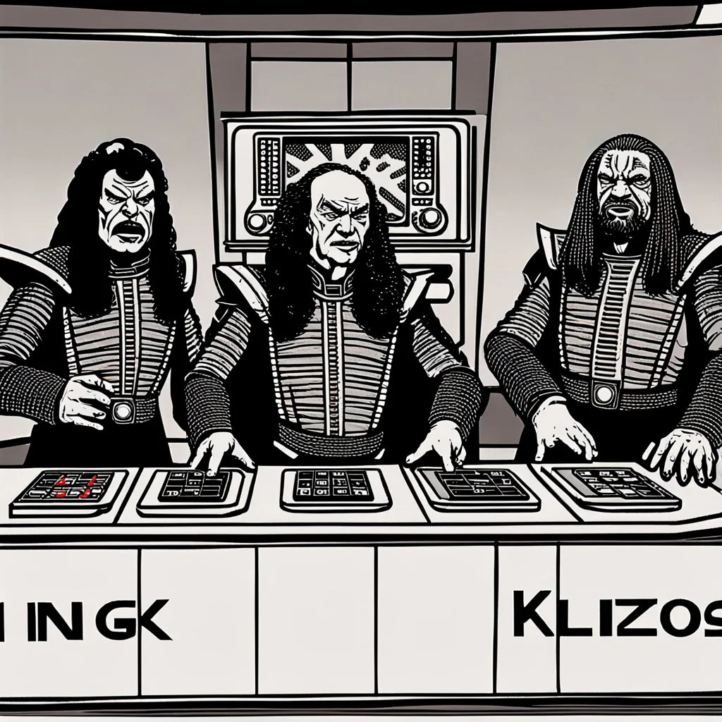 Klingons competing in a television game show.