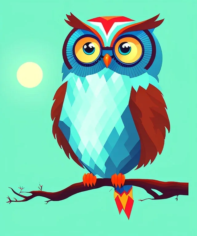 cute, full body owl