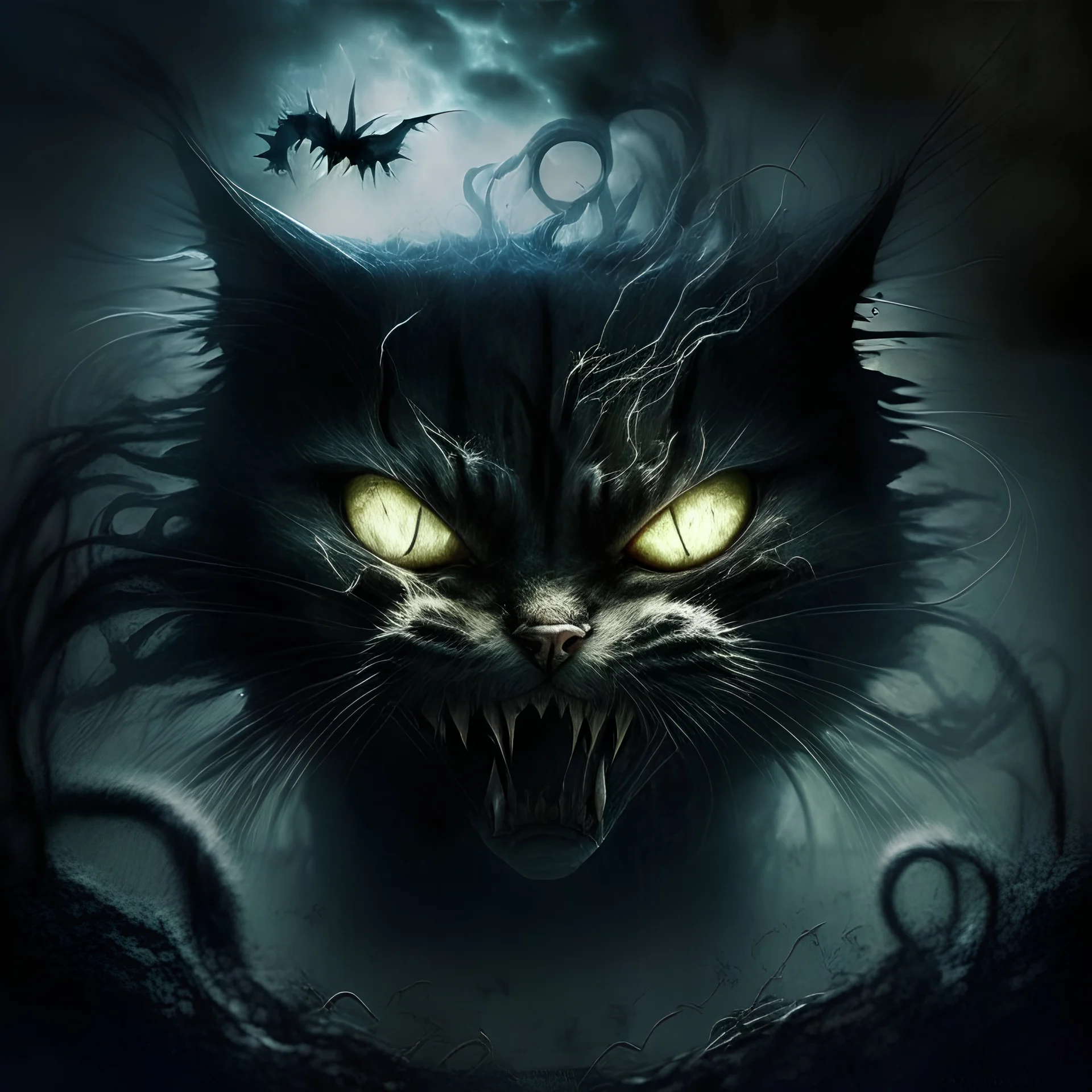 nightmare cat evil dream
