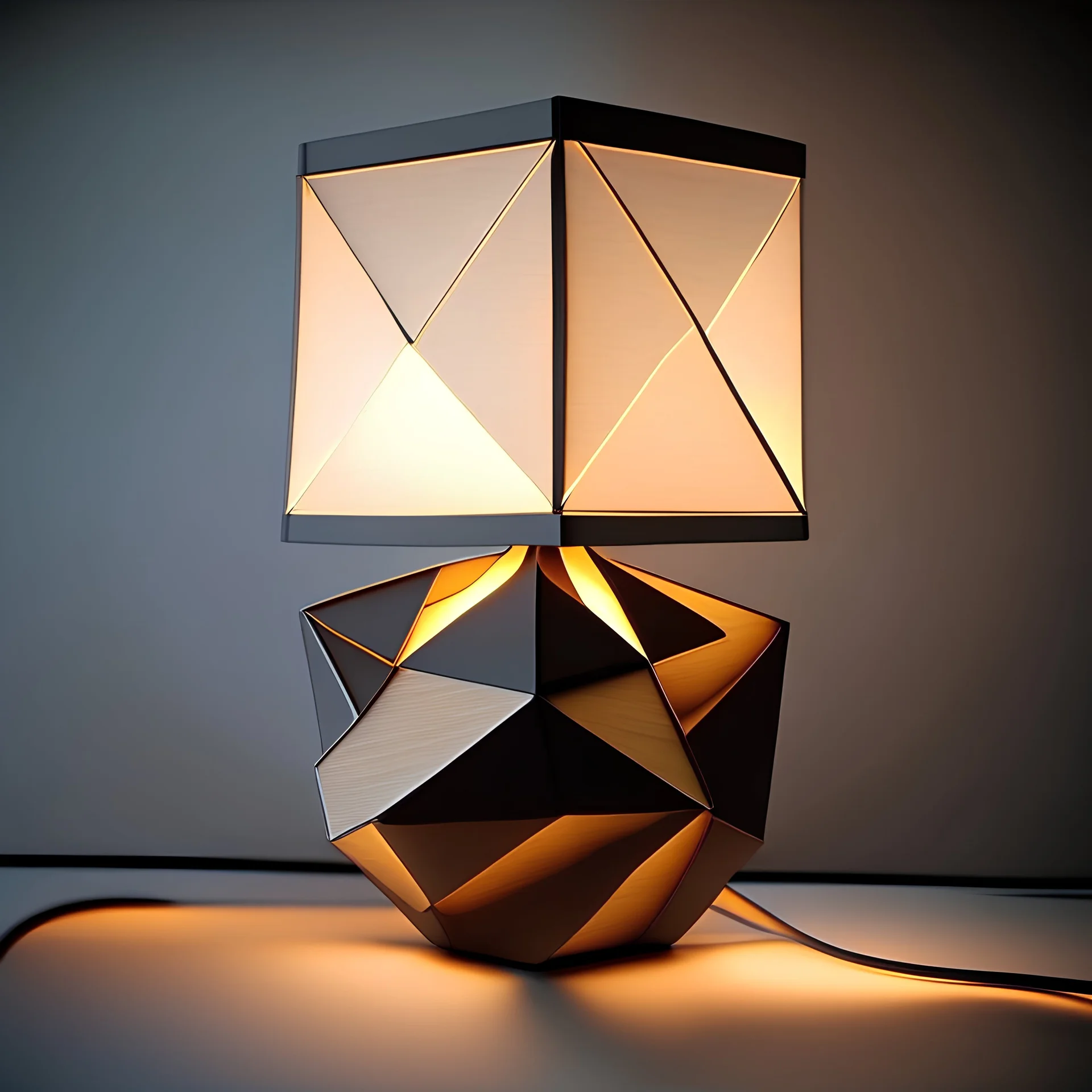 table lamp abstract geometric