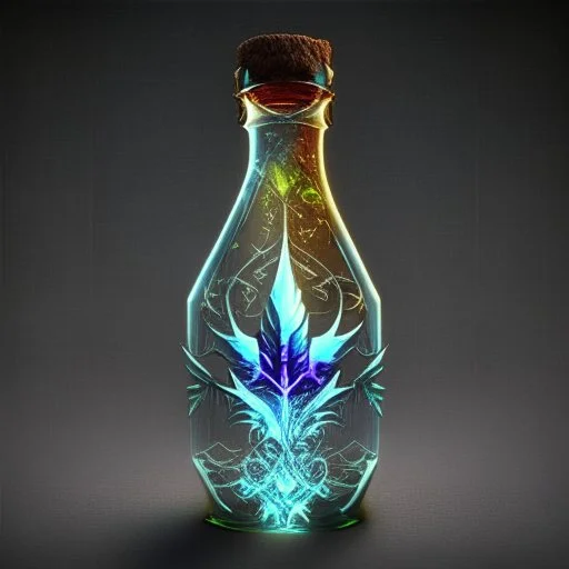 Diablo3 logo holographic glass crystal weed bottle