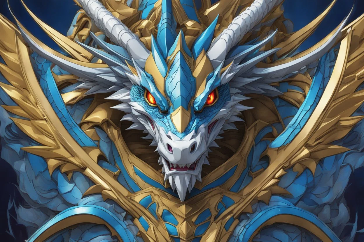 3d box of Blue eyes white dragon in 8k Hayao Miyazaki draw style, yu gi oh them, neon effect, close picture, highly detailed, high details, detailed portrait, masterpiece,ultra detailed, ultra quality