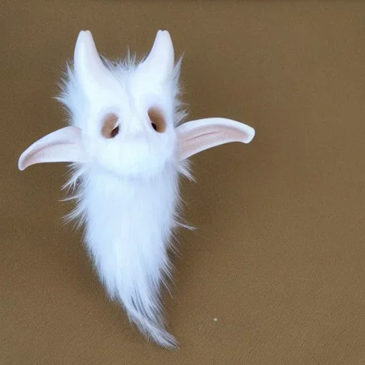 Wendigo hairless white bat monster