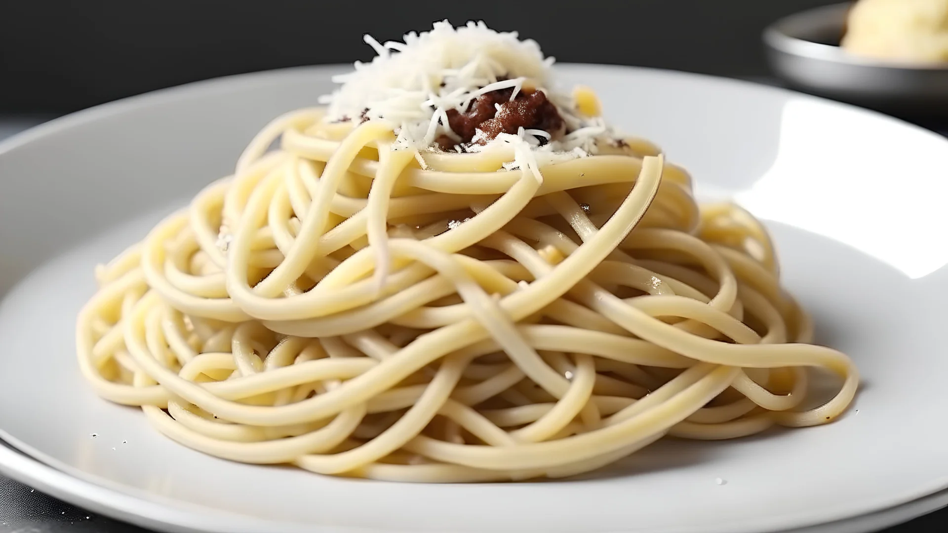 Crea un piatto di spaghetti alla carbonara