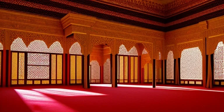 Arabian palace room interior harem