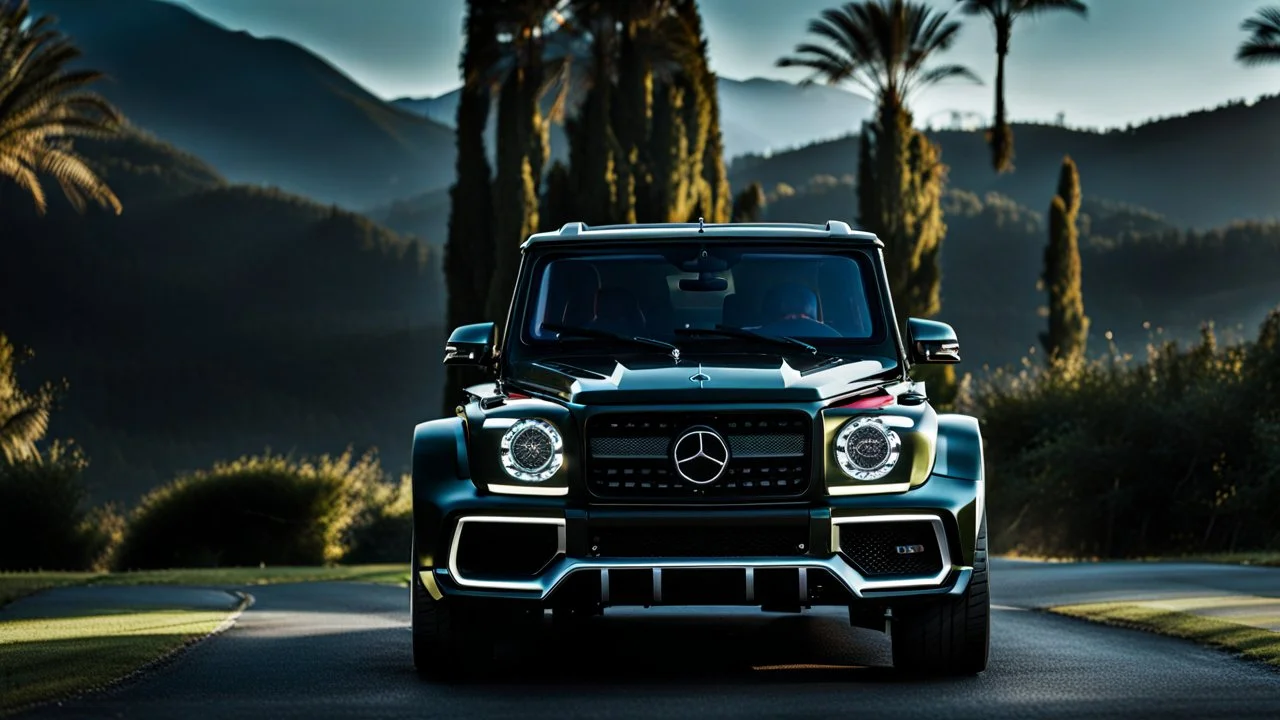 Bugatti fused with g-class, deasktop wallpaper, 4K, Cinematic