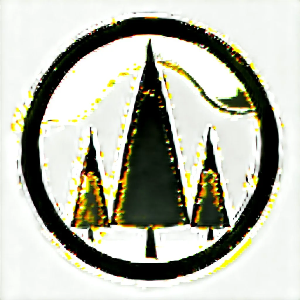 woods pine tree icon