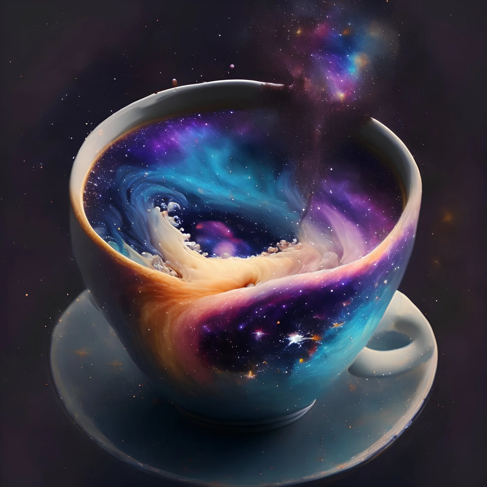 galaxy in a cup,