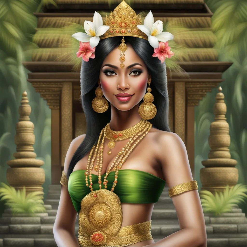 bali princess,fullbody ,style digital photo realistic