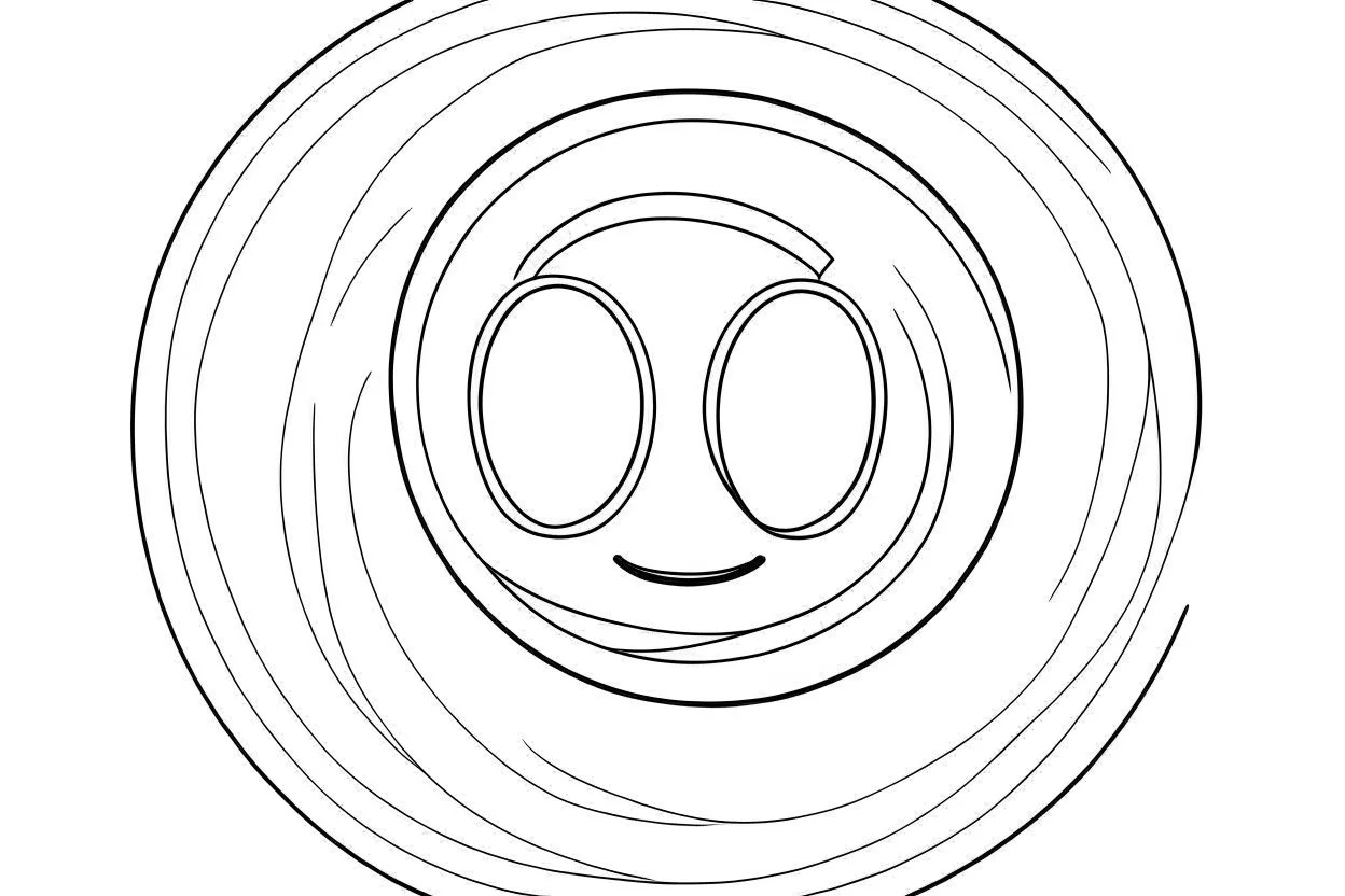 A big yoyo rcoloring page