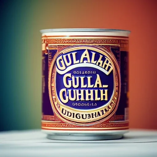 A can of gulasch, 8k, HD, cinematography, photorealistic, Cinematic, Color Grading, Ultra-Wide Angle, Depth of Field, hyper-detailed, beautifully color-coded, insane details, intricate details, beautifully color graded, Cinematic, Color Grading, Editorial Photography, Depth of Field, DOF, White Balance, 32k, Super-Resolution, Megapixel, ProPhoto RGB, VR