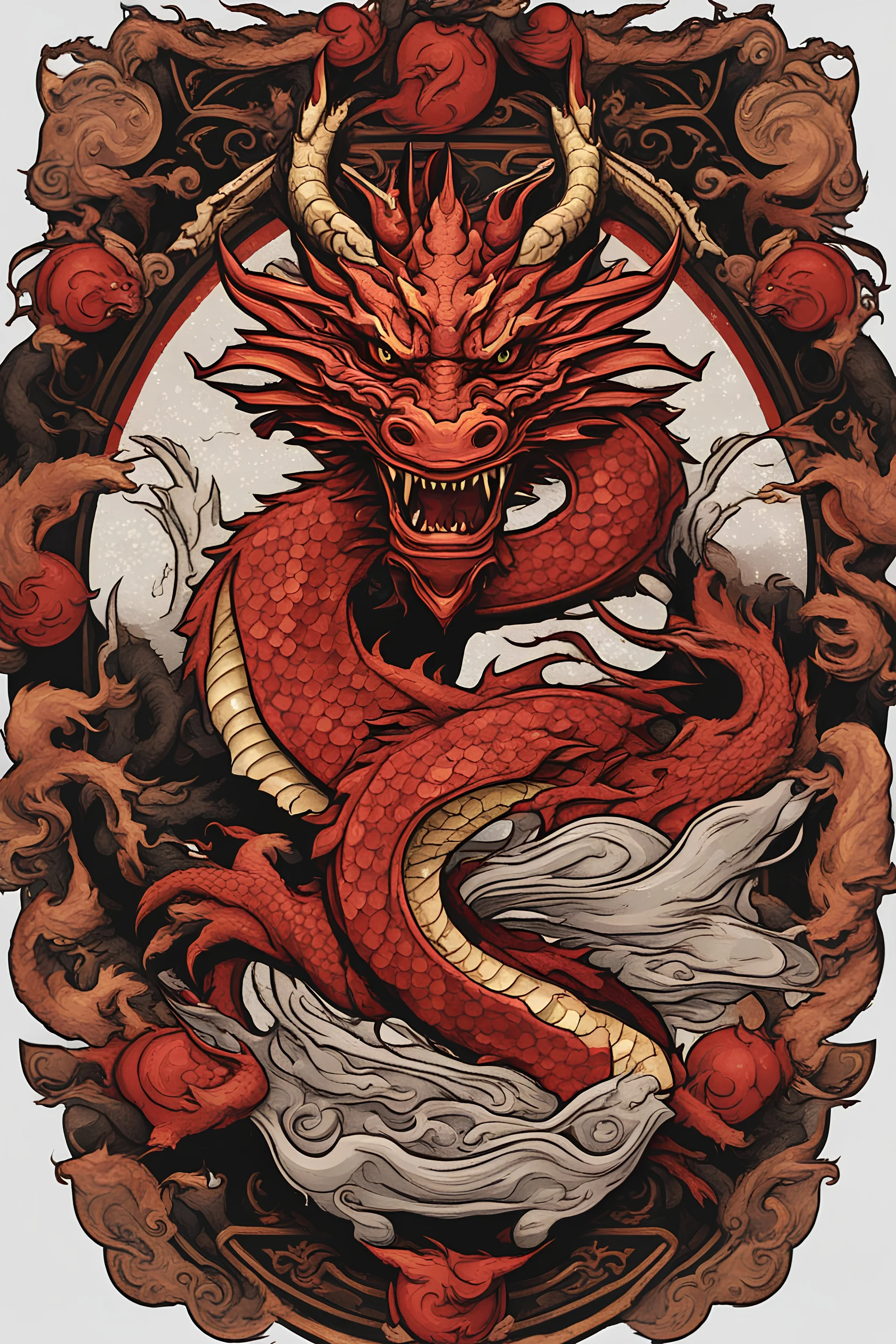 dragon logo in new year