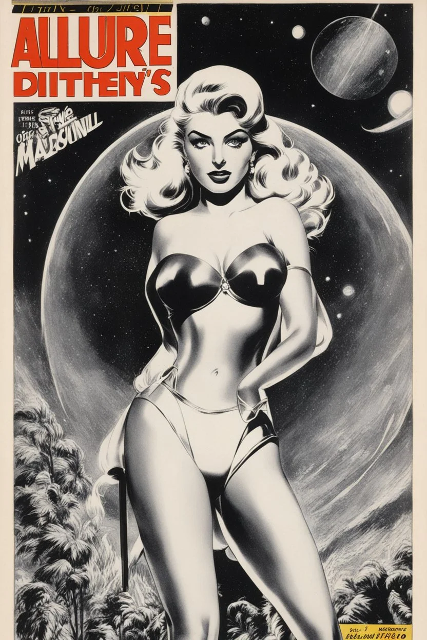 [mix Madonna and Britney's allure] You’d think this was a Steve Ditko cover but it’s actually by Pat Masulli (pencils) and Rocco “Rocke” Mastroserio (inks) from Out of This World #9, published by Charlton Comics, August 1958.