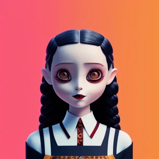 wednesday addams rolünde oynayan jenna ortega netflix dizisi 2022