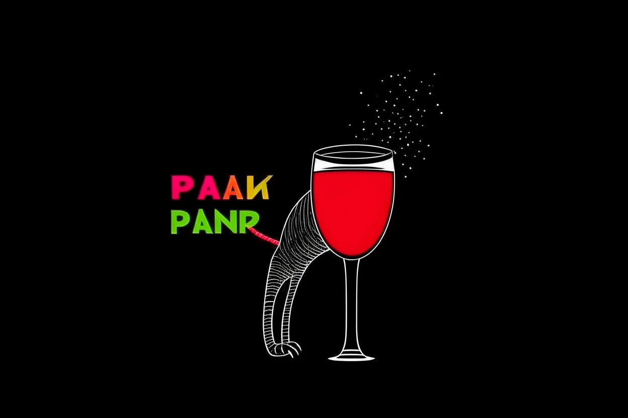 partyanimal fun drinking all night simple 3 colour