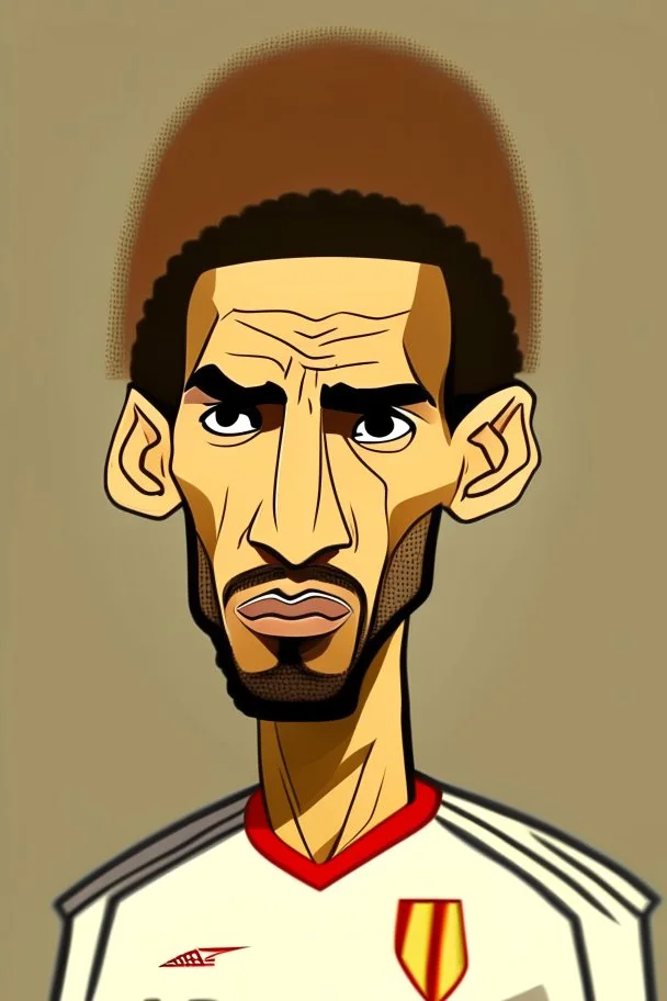 Mohammed Al Shinnawy Egyptian soccer player, 2d cartoon