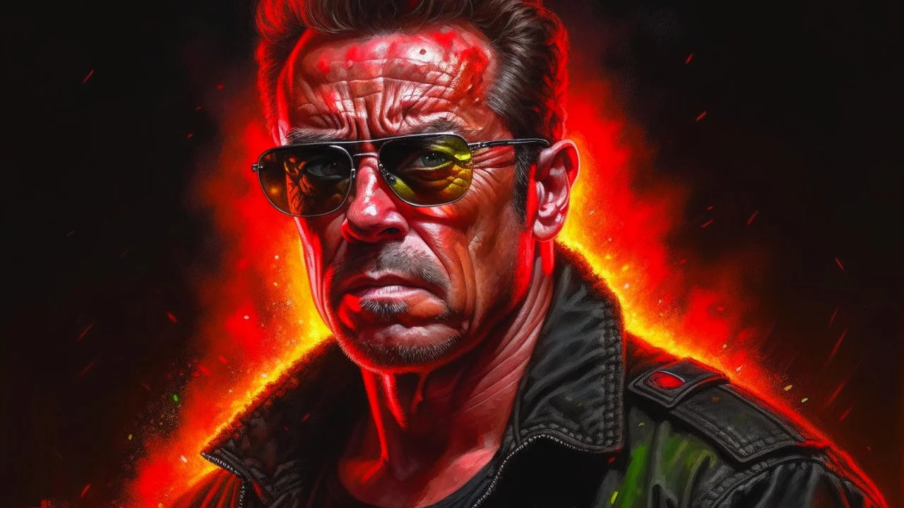 Portrait 4k terminator realiste. Firestarter