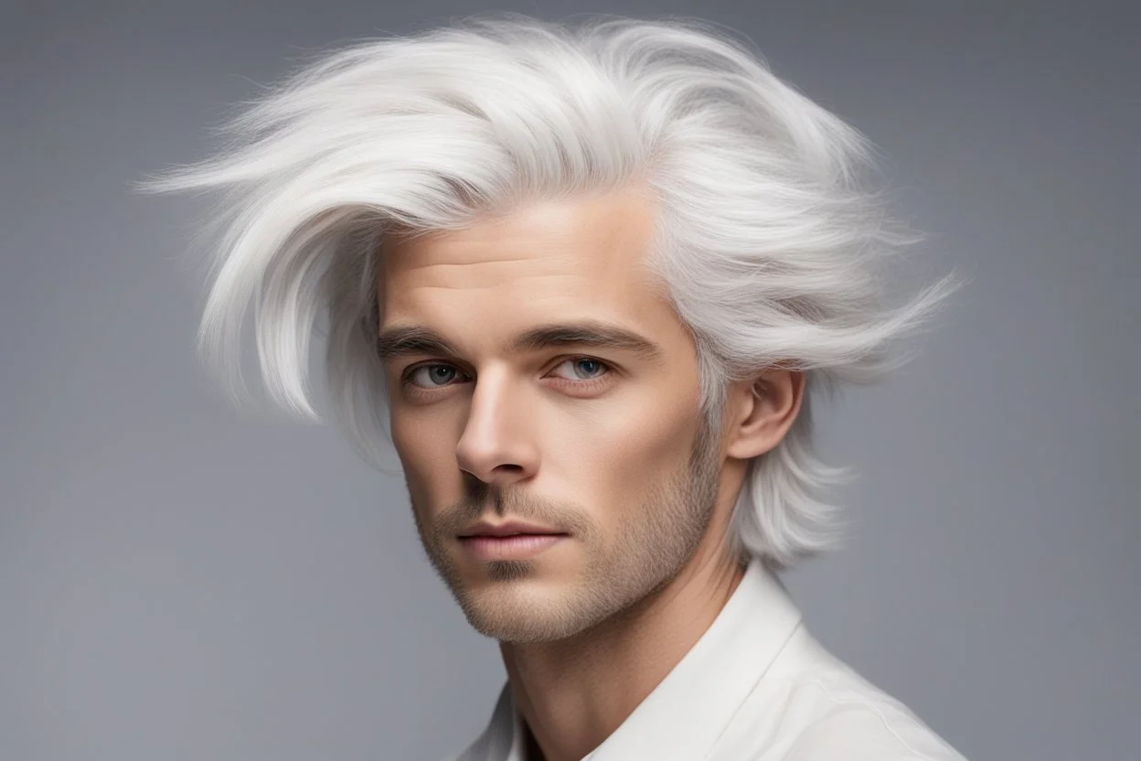 Неуклюжий пучок серебристо-белых волос, который вечно выбивается из самой искусной прически.