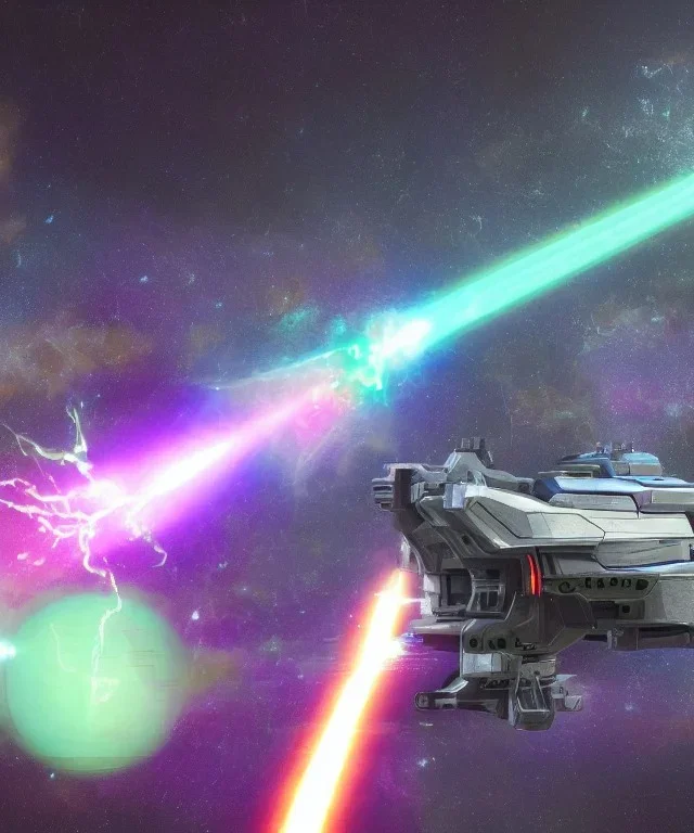 Futuristic mechwarrior shooting cosmic astral water earth air fire plasma laser electricity sparks glowing sigils