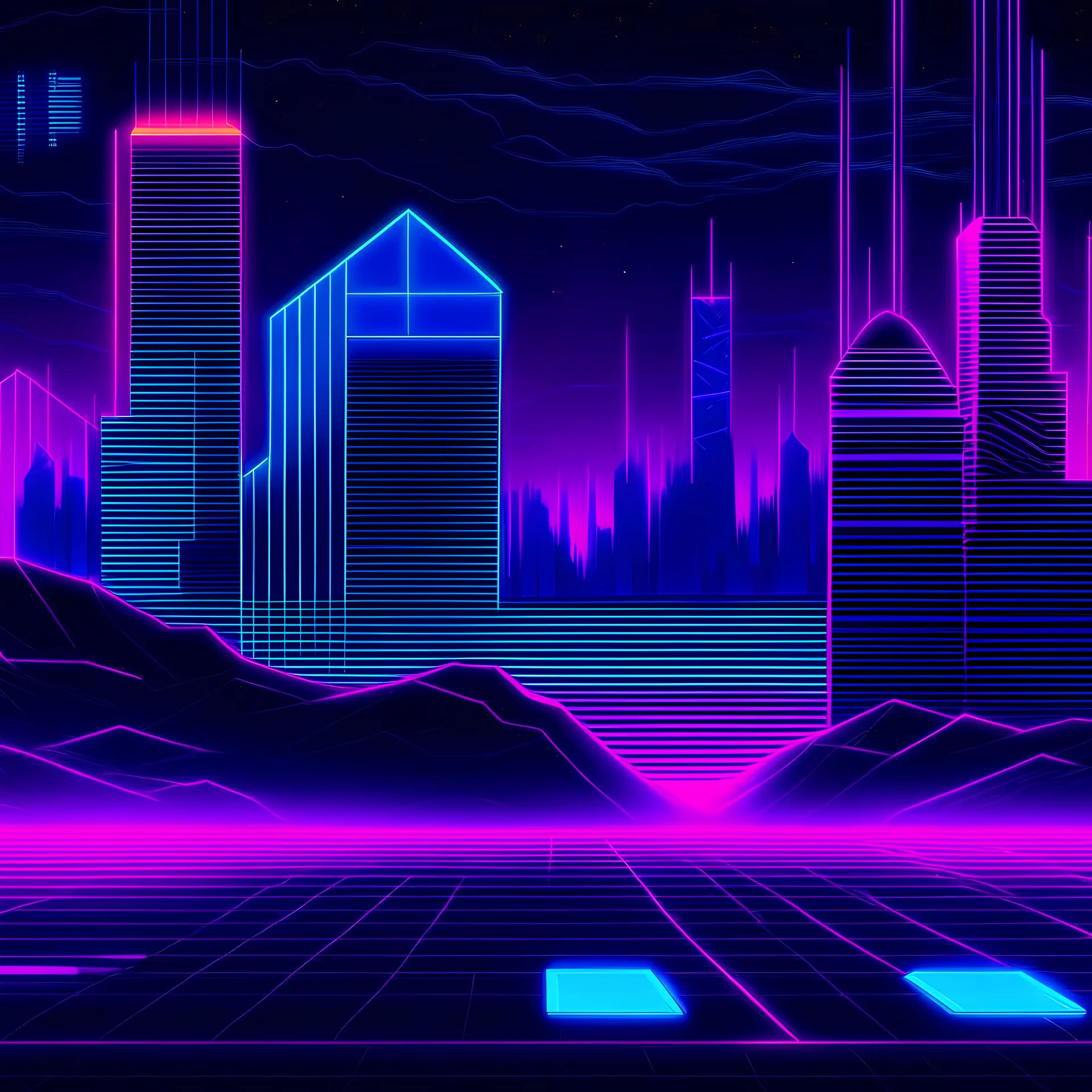 hackathon synthwave