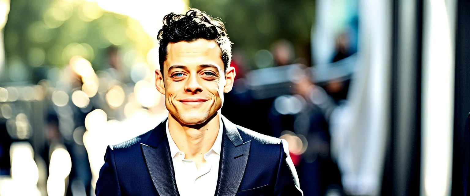 BREAKING NEWS: Rami Malek casted to play Sam Altman, recently ousted CEO in new HBO adaption “Fighting for AGI — The OpenAI Drama”, imperfection, natural lighting, cinematic, Anamorphic lens, deep depth of field,