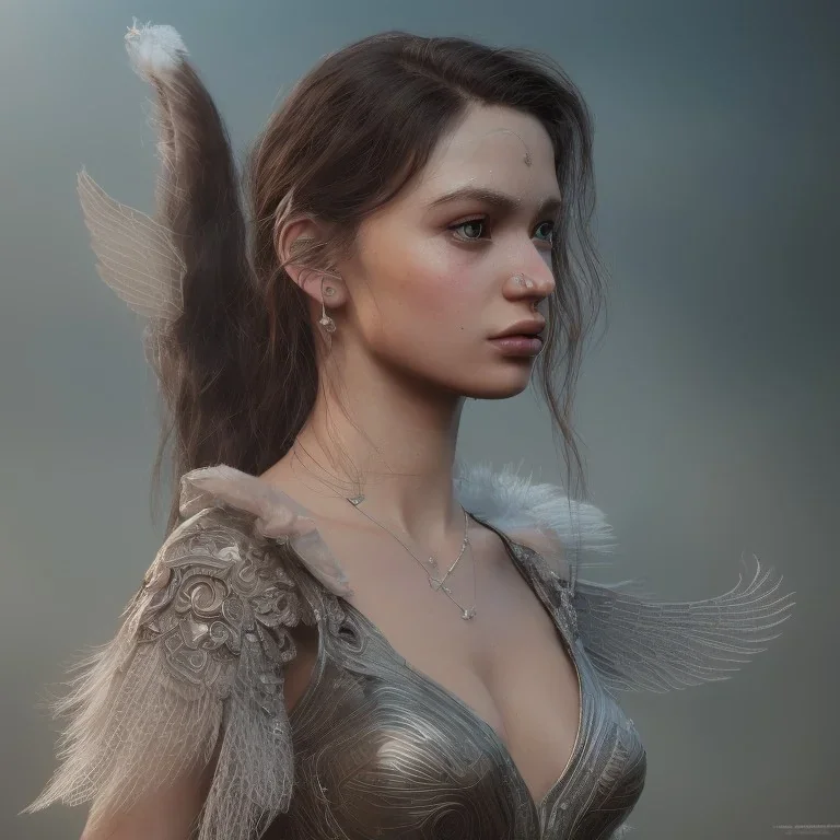 paola oliveira, dress valkyrie, intricate, octane render, highly detailed, highly realistic, cinamatic, deep colours,8k