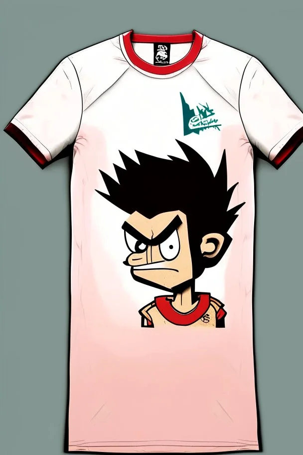 re draw this tshirt , cartoon 2d