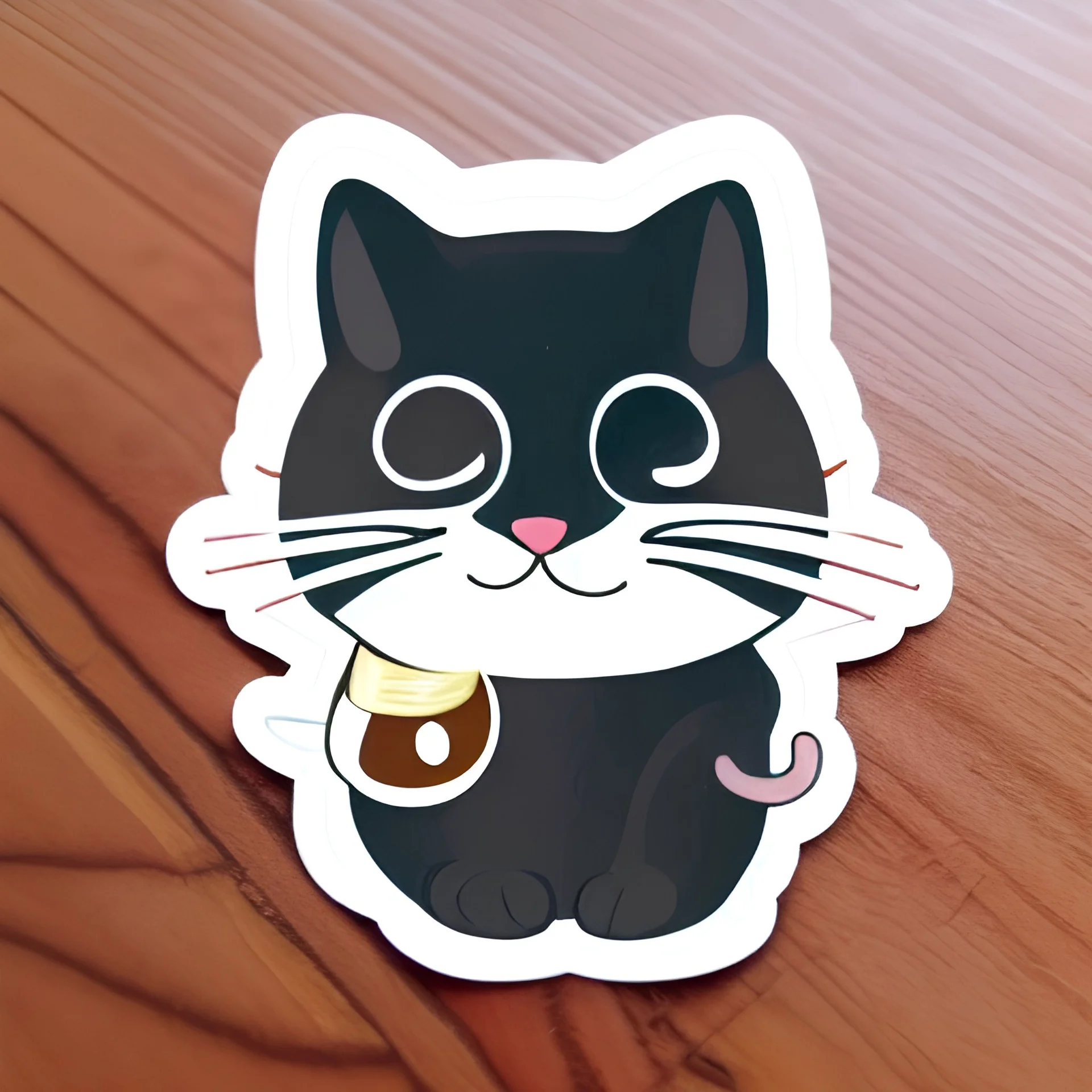 Sticker of a Cute Cat